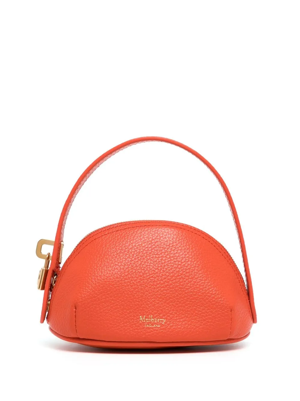 

Mulberry bolsa con dije de candado mini - Naranja