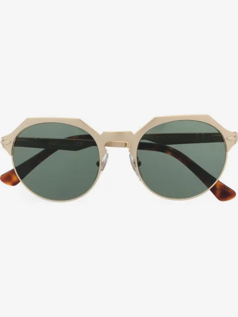 Persol half-rim round frame sunglasses