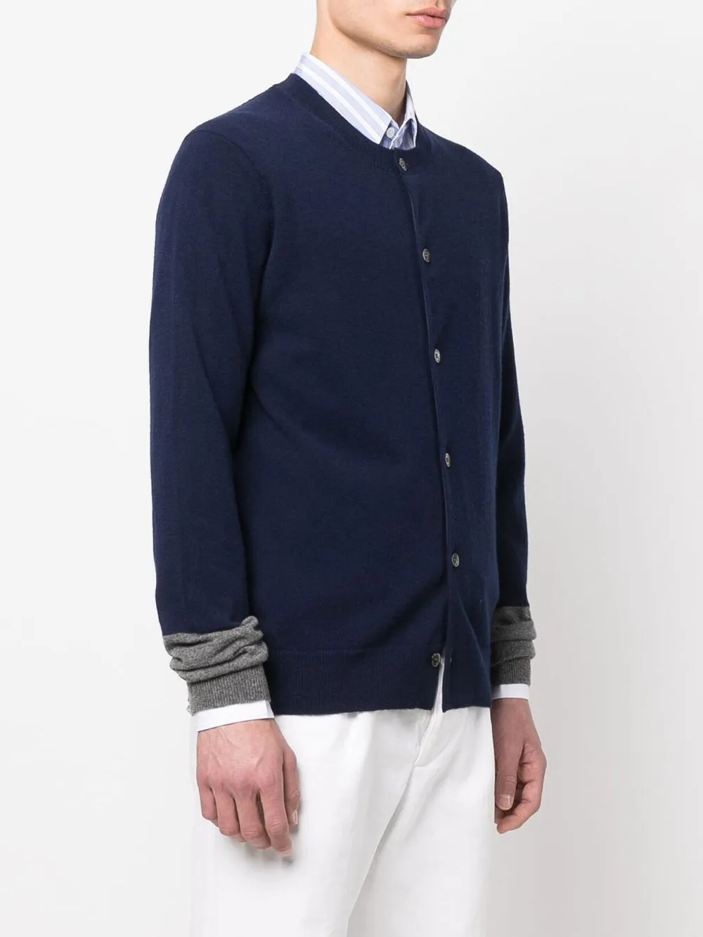  Comme Des Garçons Shirt Forever Cardigan Mit Halblangen ärmeln   Blau 