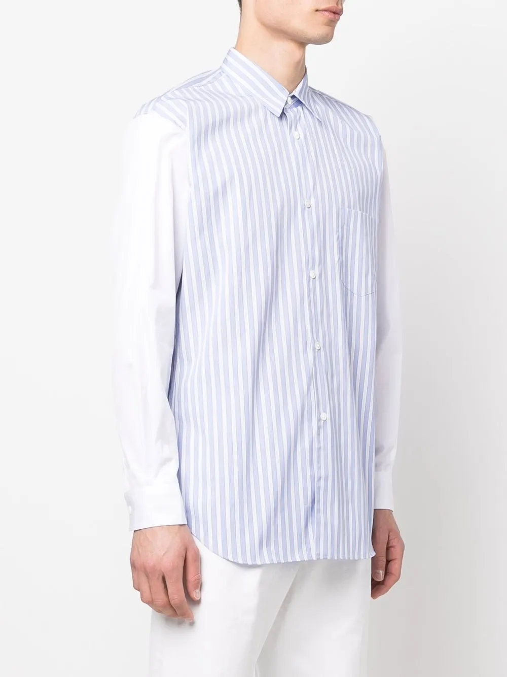 Comme Des Garçons Shirt Forever Stripe-print Long-sleeve Shirt In