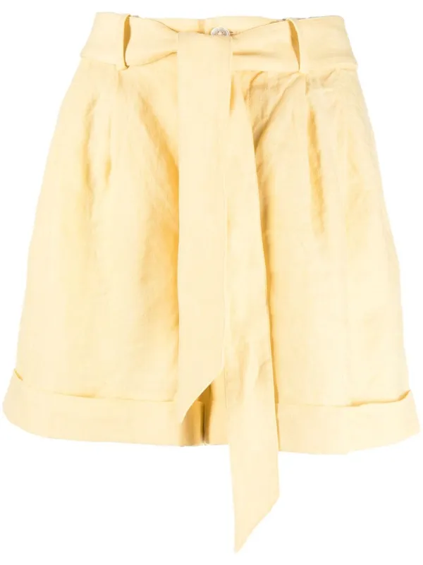 Polo Ralph Lauren Belted Linen Shorts 