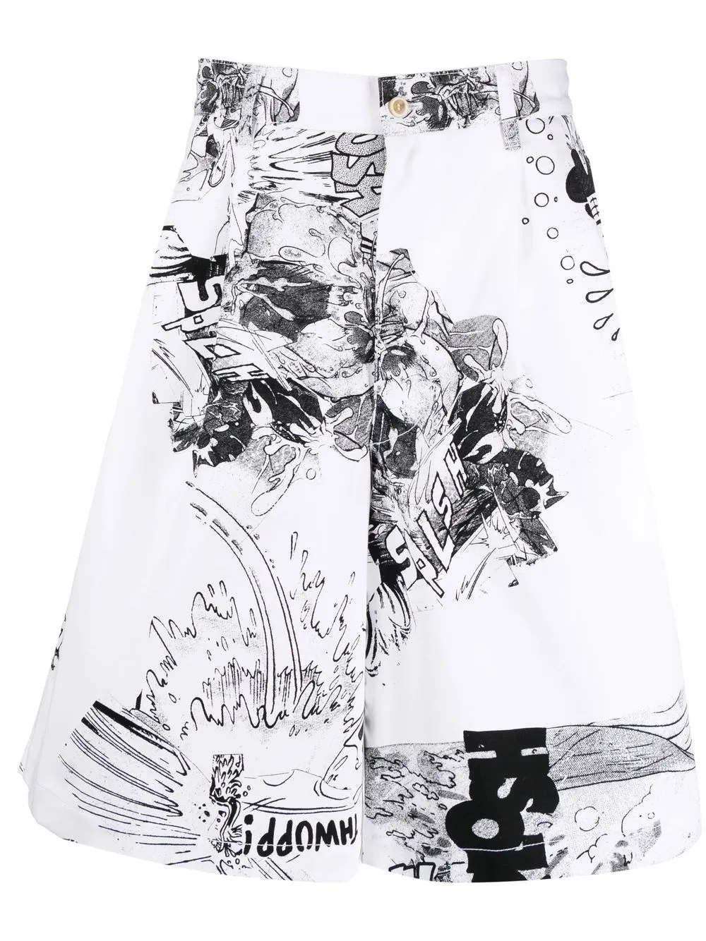 

Comme Des Garçons Shirt Christian Marclay graphic-print shorts - White