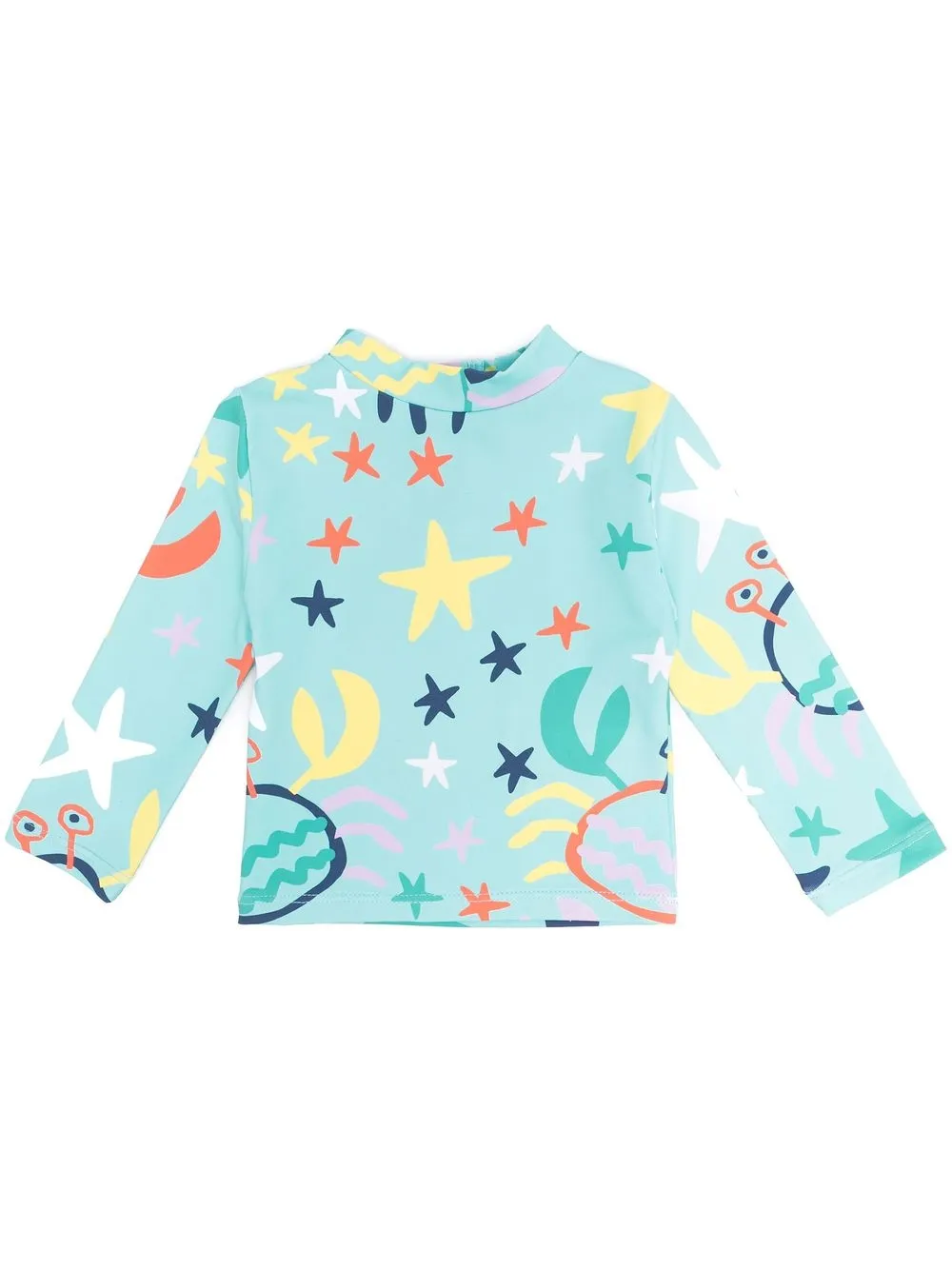 

Stella McCartney Kids starfish-print long-sleeve rashguard - Blue