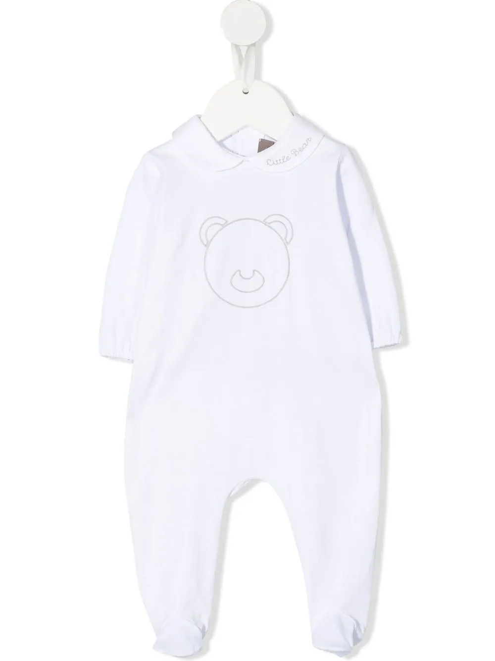 Little Bear Babies' Embroidered-design Body In White