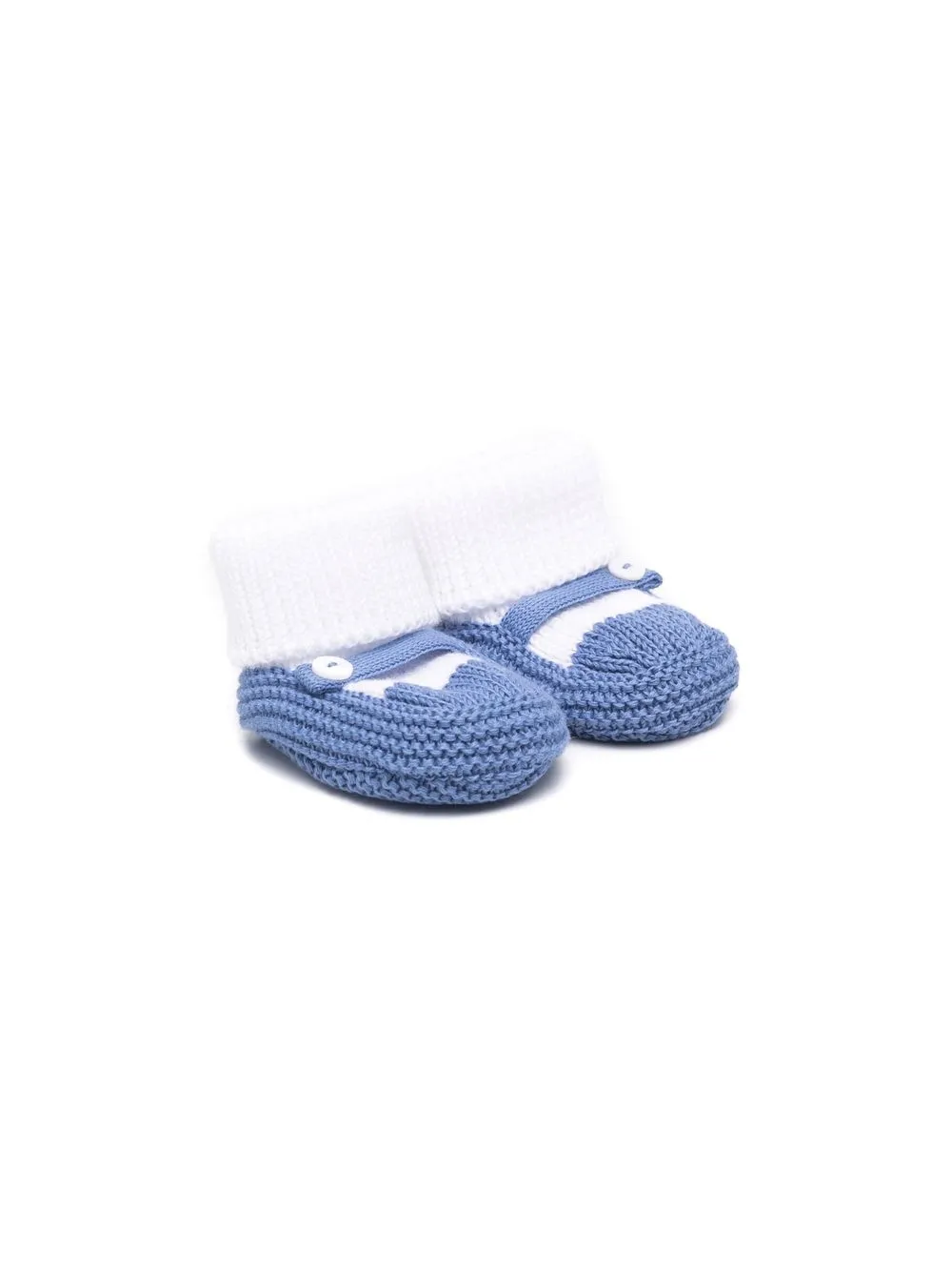 

Little Bear two-tone knitted socks - Blue