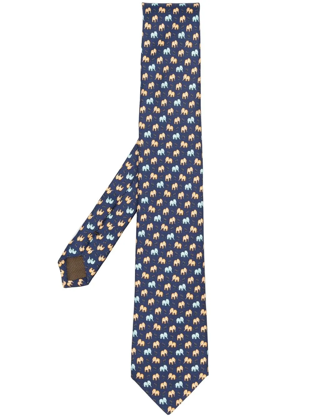 

Church's corbata con elefantes estampados - Azul