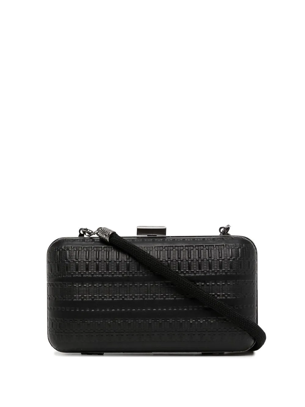 

Zeus+Dione leather poll box clutch bag - Black