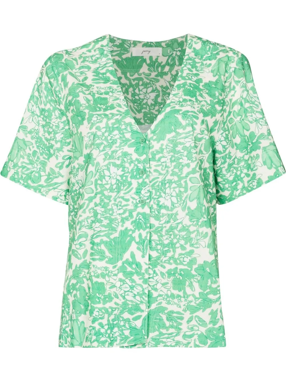 

peony camisa Clover Afterswin con cuello en V - Neutro