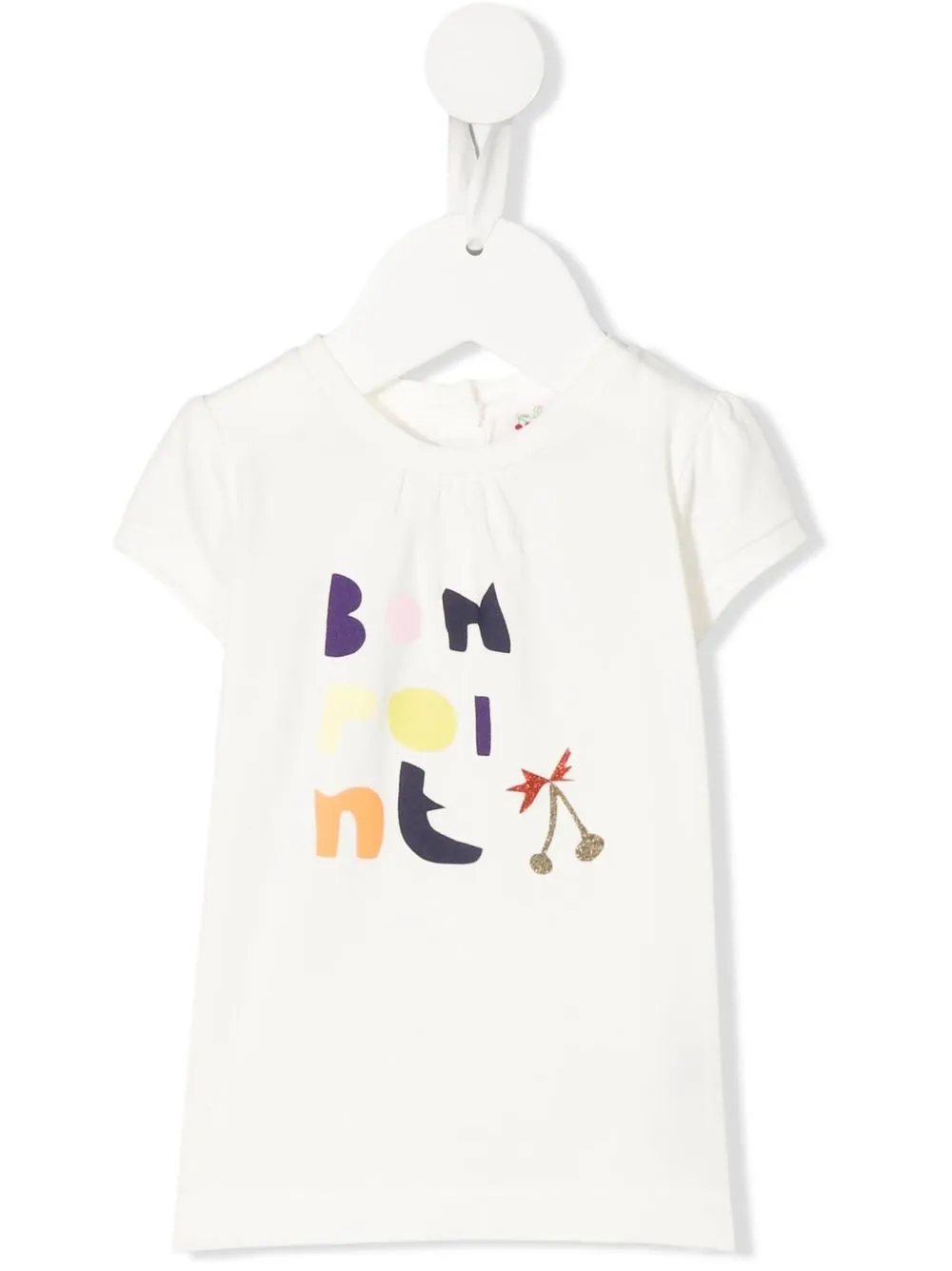 

Bonpoint playera con logo estampado - Blanco