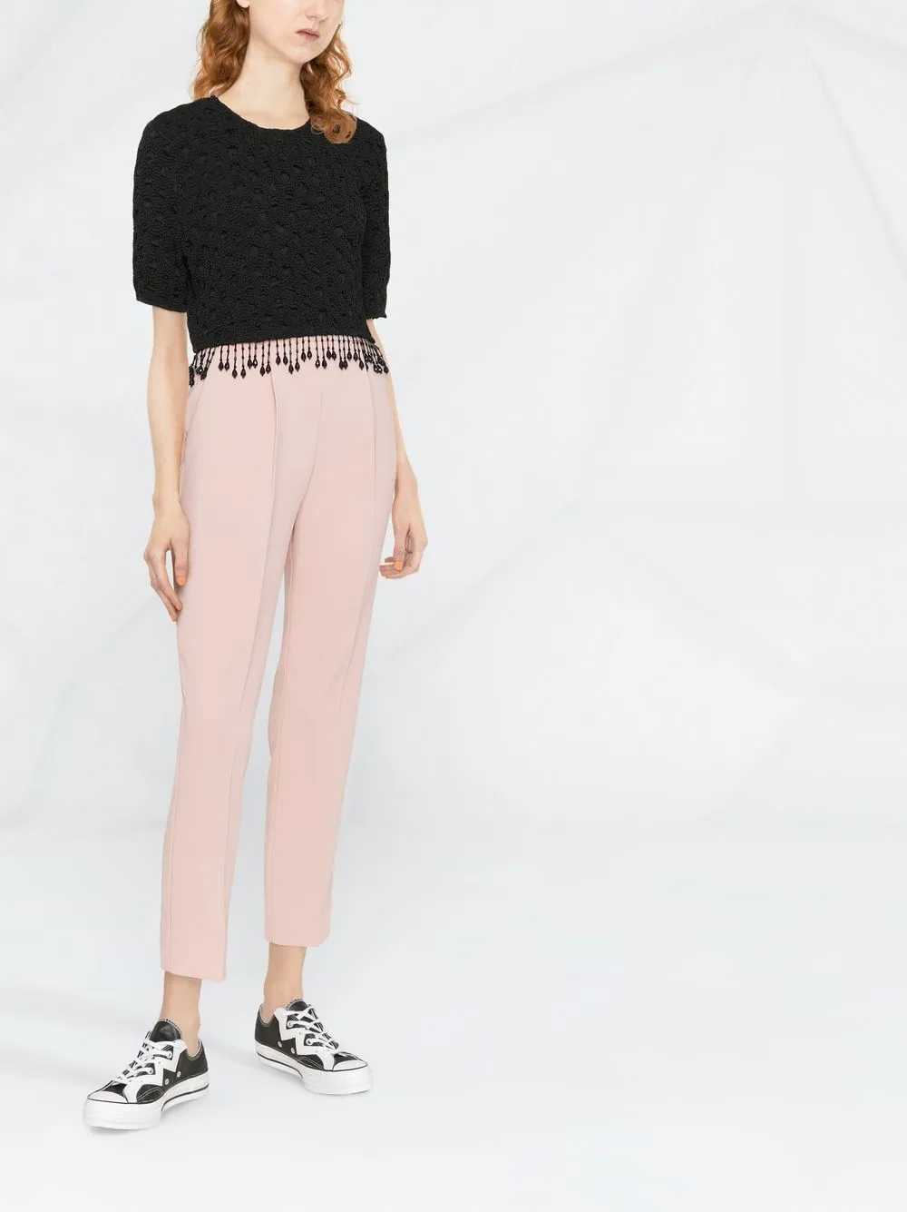 PINKO High waist pantalon - Roze