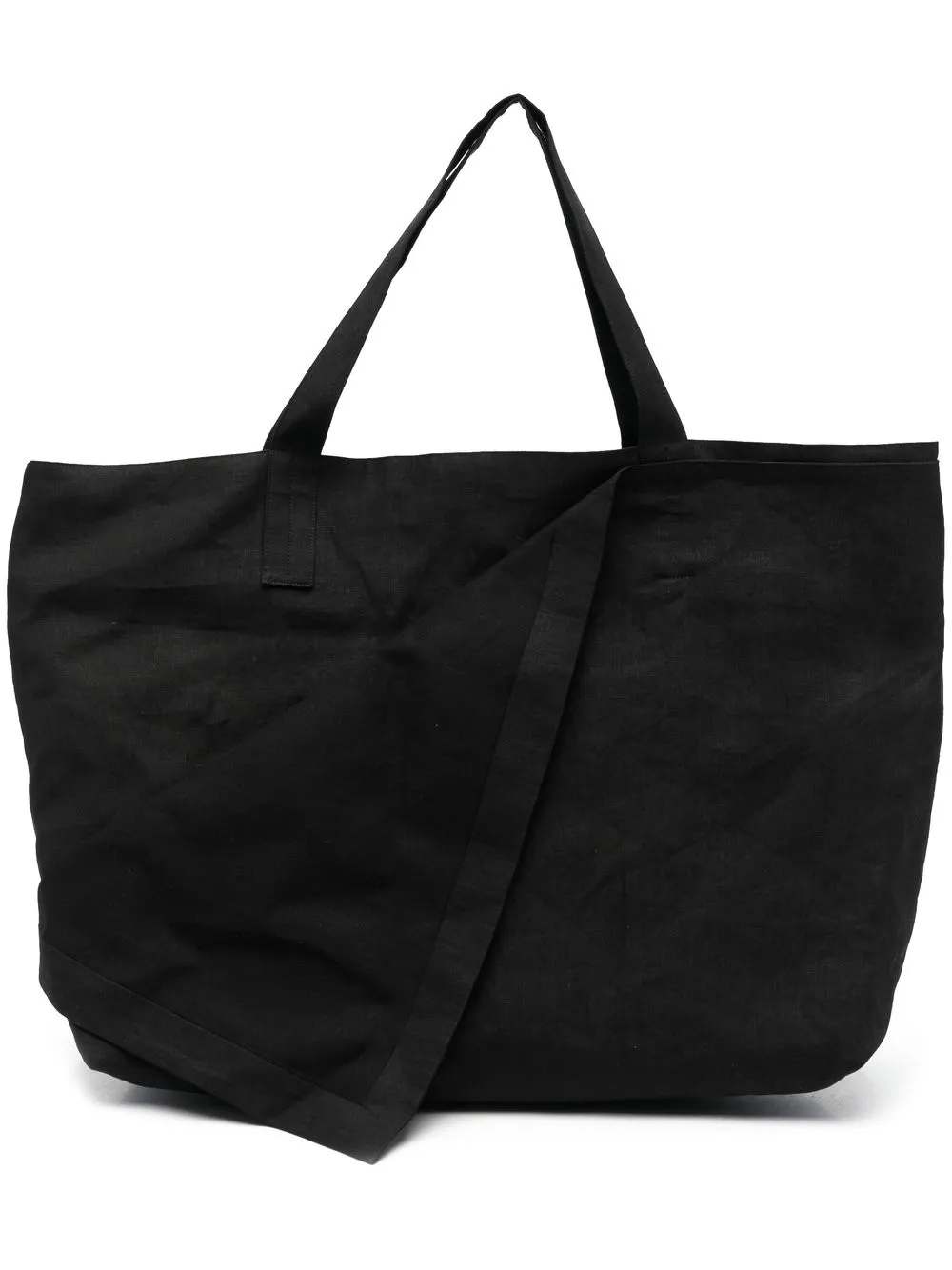 

Discord Yohji Yamamoto asymmetric-layered tote bag - Black