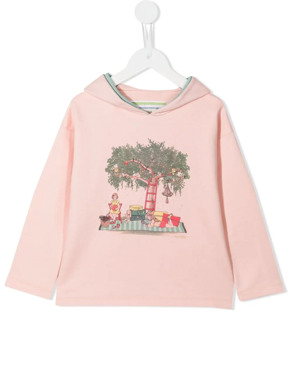 

NANOS hoodie con estampado de picnic - Rosado