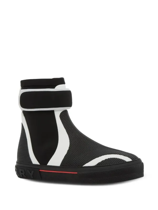 Burberry high top sneakers hot sale