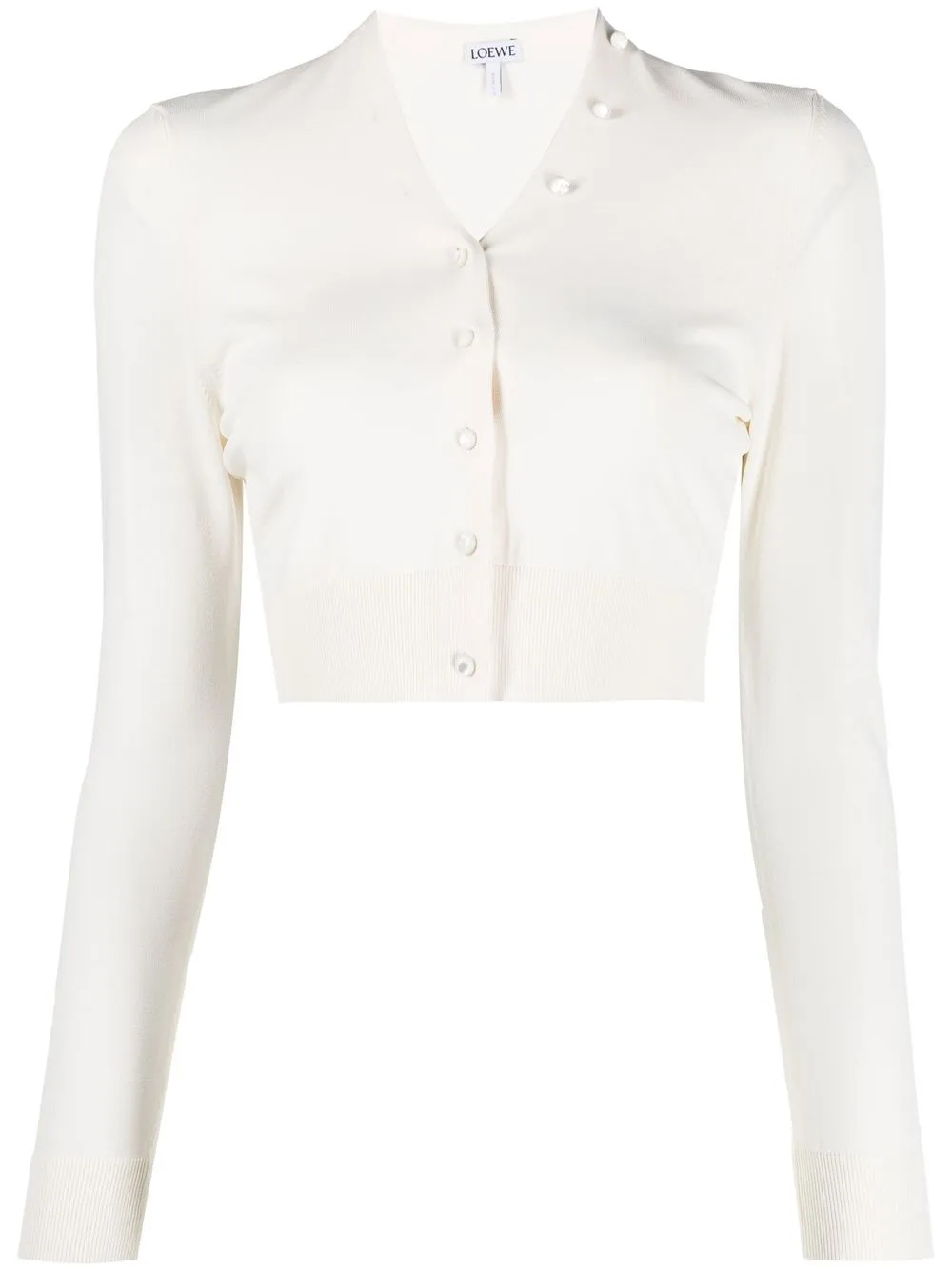 

LOEWE V-neck cropped cardigan - Neutrals