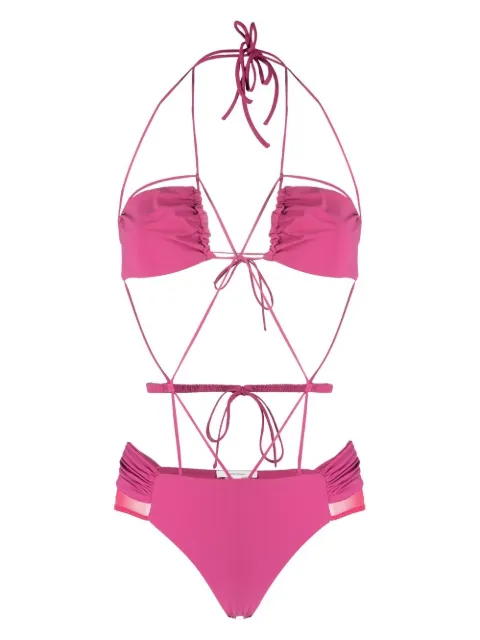 Nensi Dojaka strappy-design swimsuit