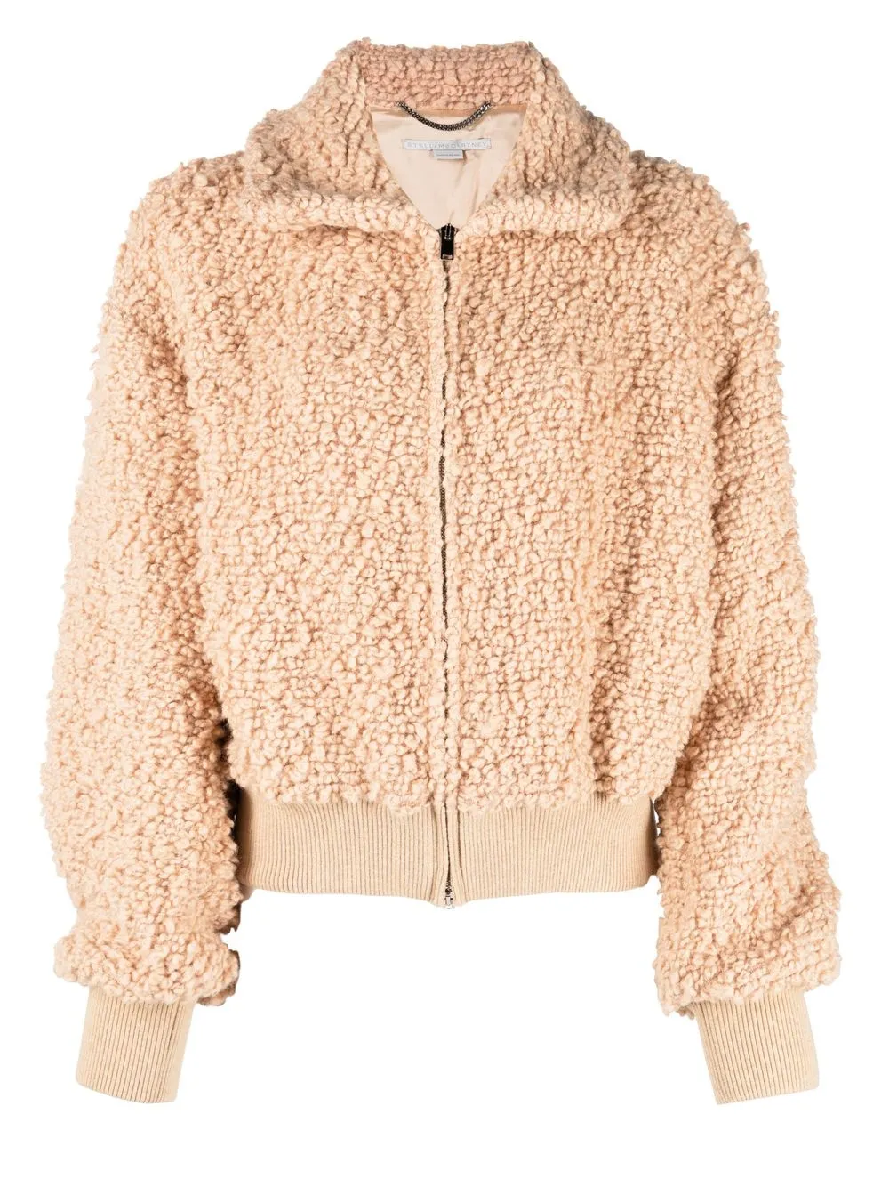 

Stella McCartney softly textured cropped bomber jacket - 6802 - BLUSH