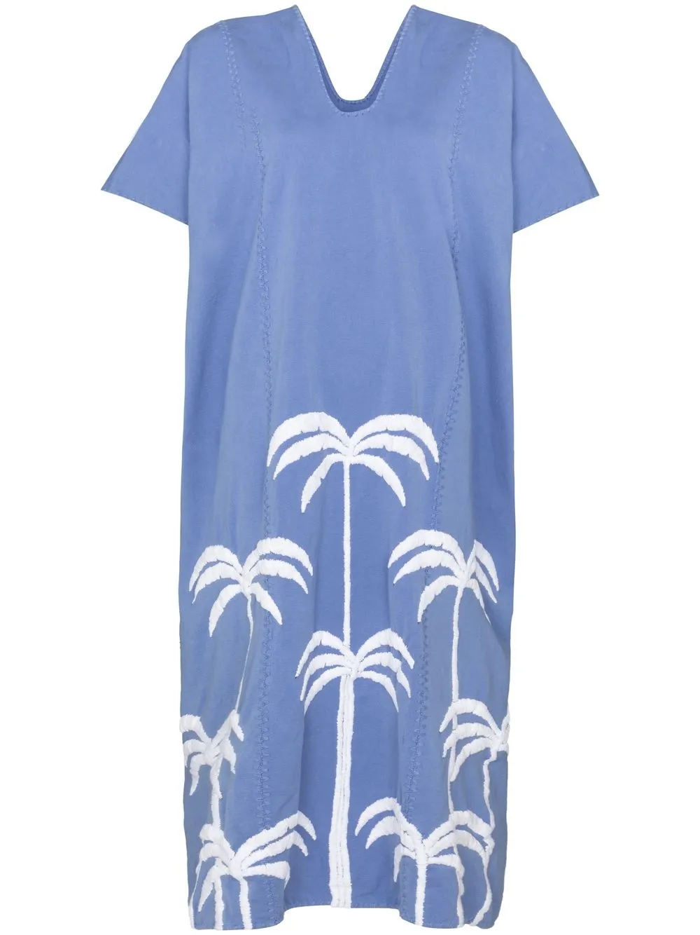 

Pippa Holt palm tree kaftan dress - Blue