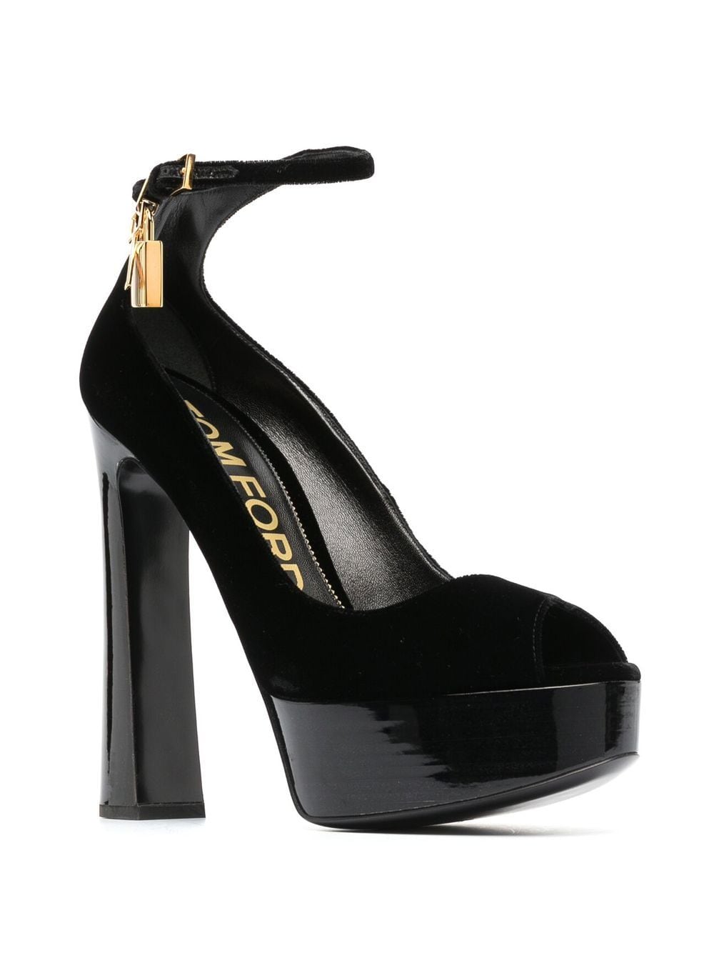 TOM FORD Sandalen met plateauzool - Zwart