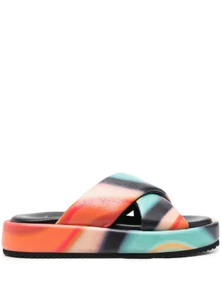PS Paul Smith colour-block open-toe Slides - Farfetch