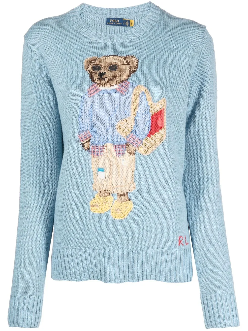 

Polo Ralph Lauren patterned intarsia-knit jumper - Azul