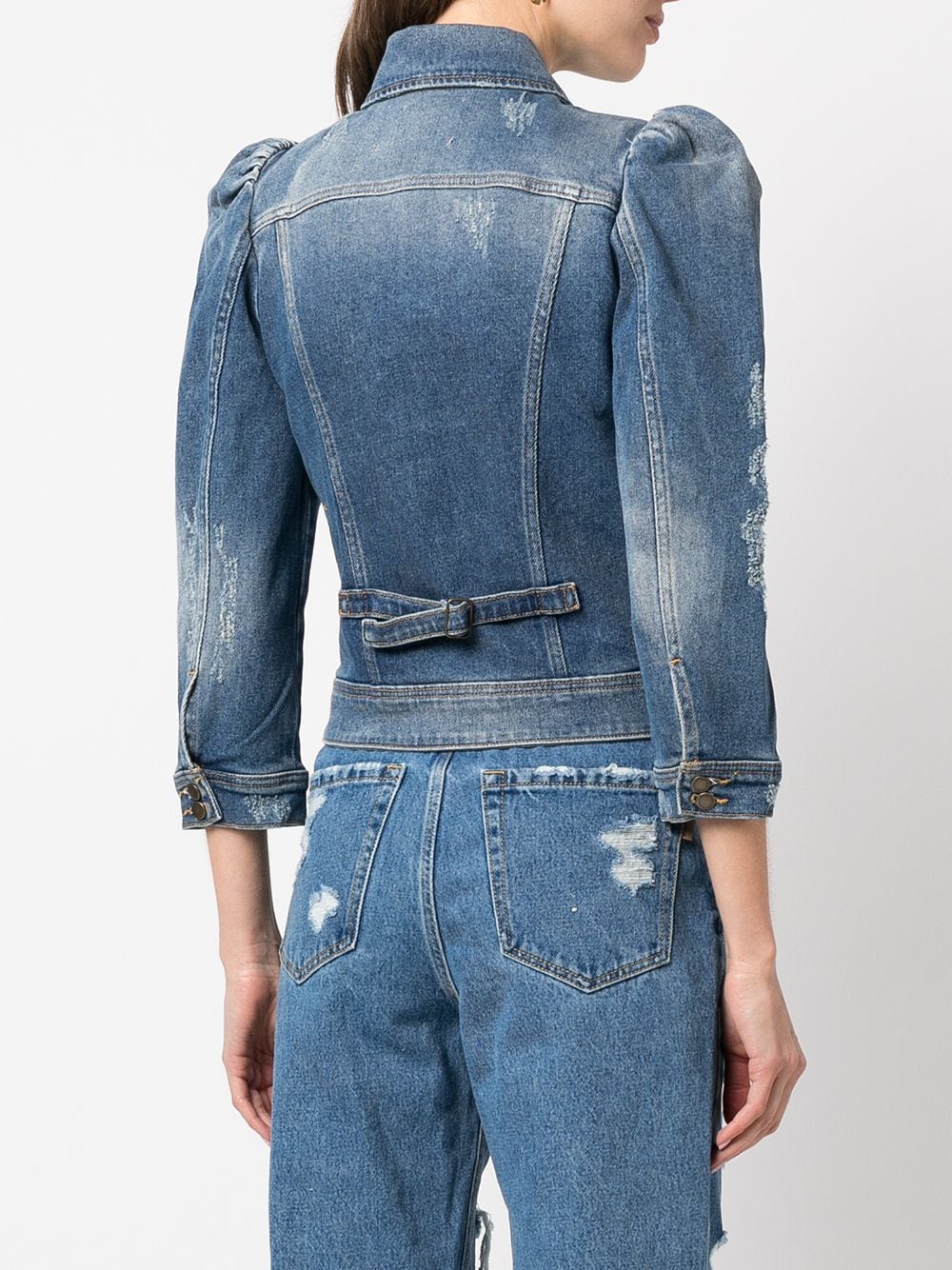 Denim Puff Sleeve Shacket