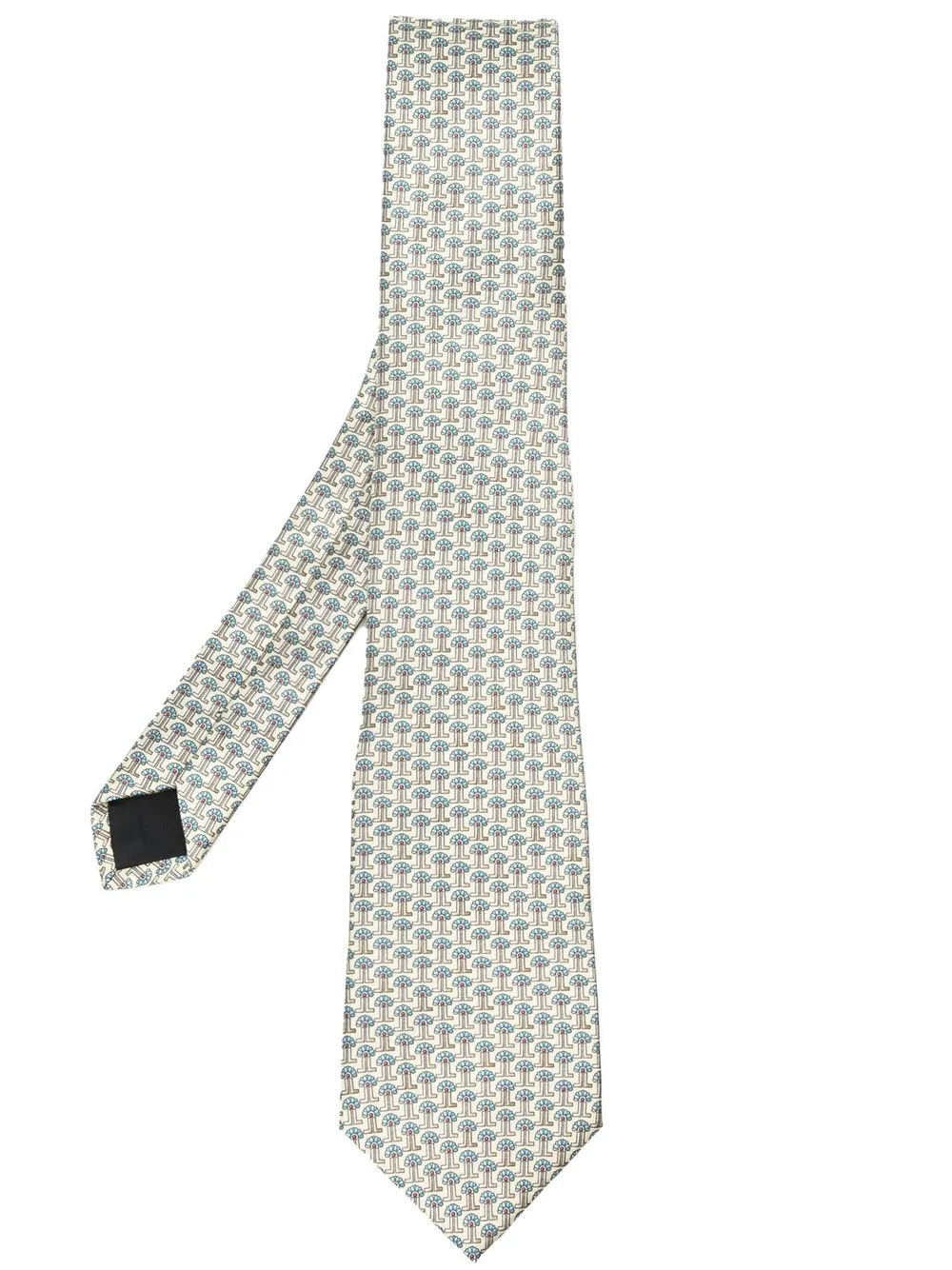 all-over micro-pattern tie
