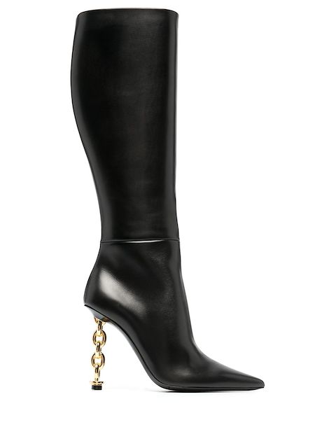 TOM FORD leather knee-high boots