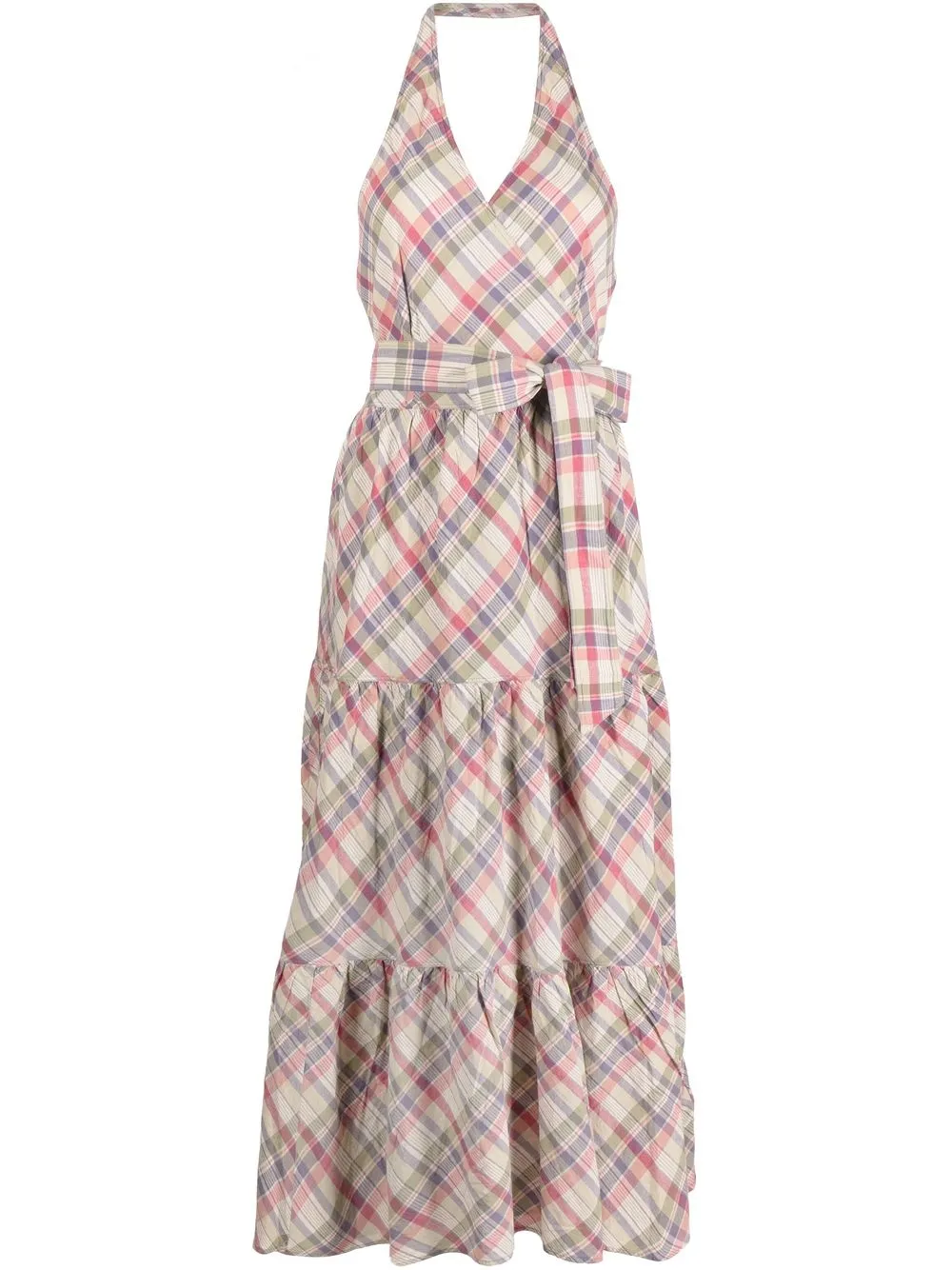 Polo Ralph Lauren vestido con cuello halter - Rojo