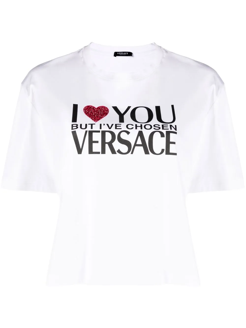 

Versace slogan-print T-shirt - White