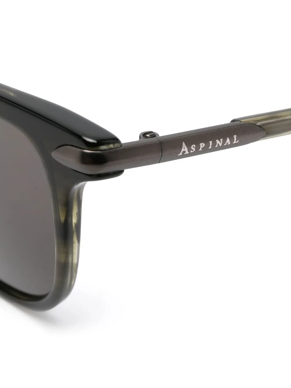 Aspinal Of London Triton Rectangle-frame Sunglasses - Green 