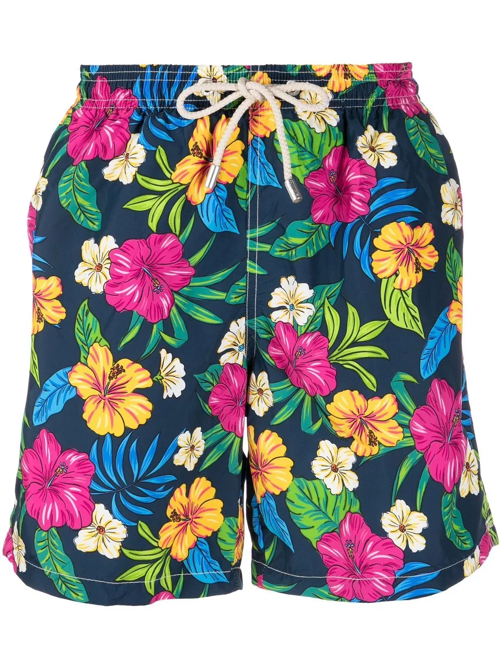 

MC2 Saint Barth floral-print swim shorts - Blue