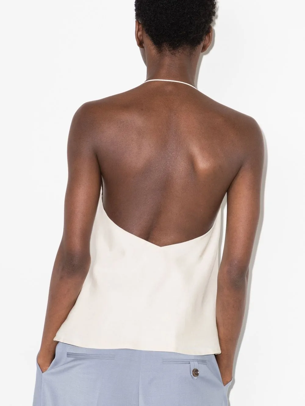 ST. AGNI ONE-SHOULDER CAMISOLE TOP