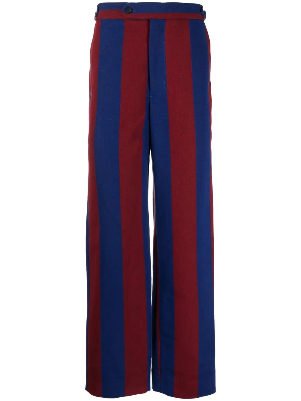 

BODE striped straight-leg trousers - Blue