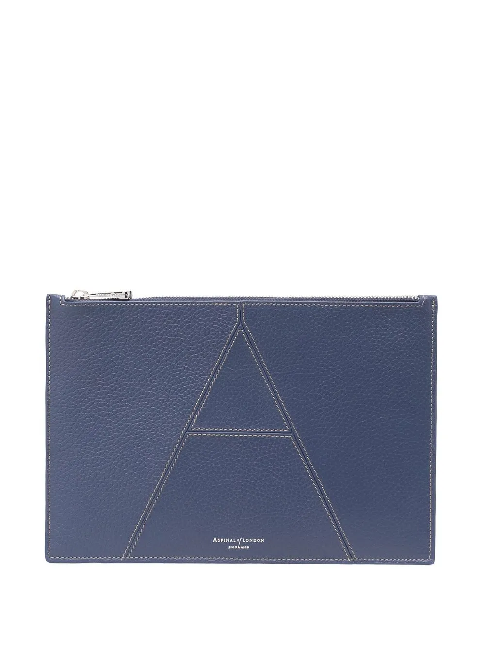 

Aspinal Of London Essential A zip pouch - Blue