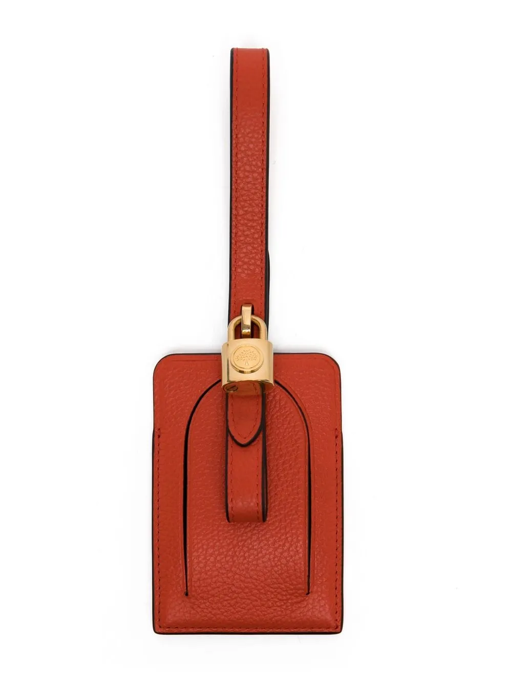 

Mulberry padlock-detail luggage tag - Orange