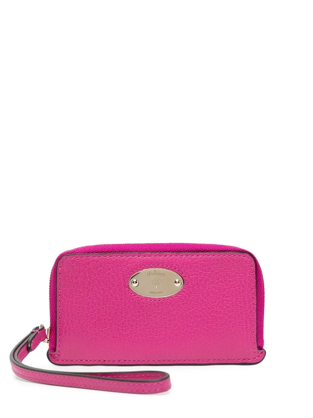 

Mulberry logo plaque zip-around wallet - Pink