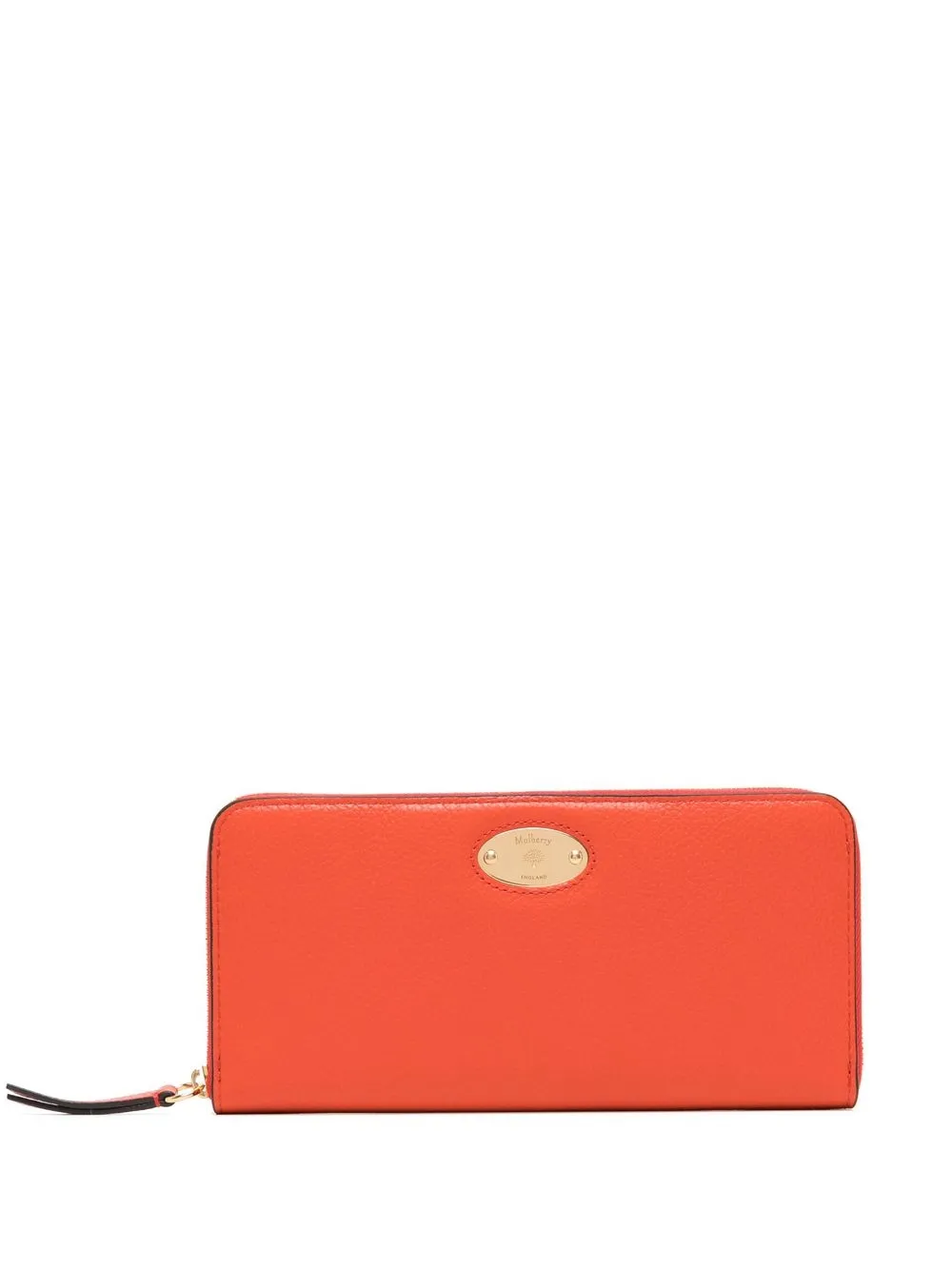 

Mulberry small grained-effect wallet - Orange