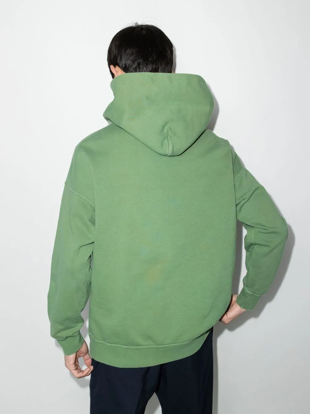 Visvim Green Cotton Hoodie ModeSens