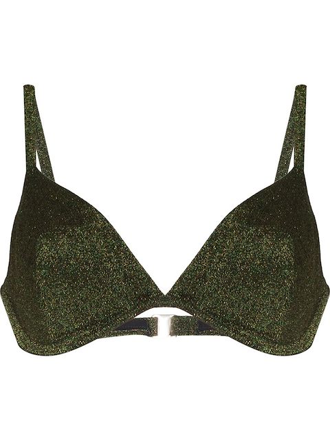 Form and Fold The Triangle Moss bikini top
