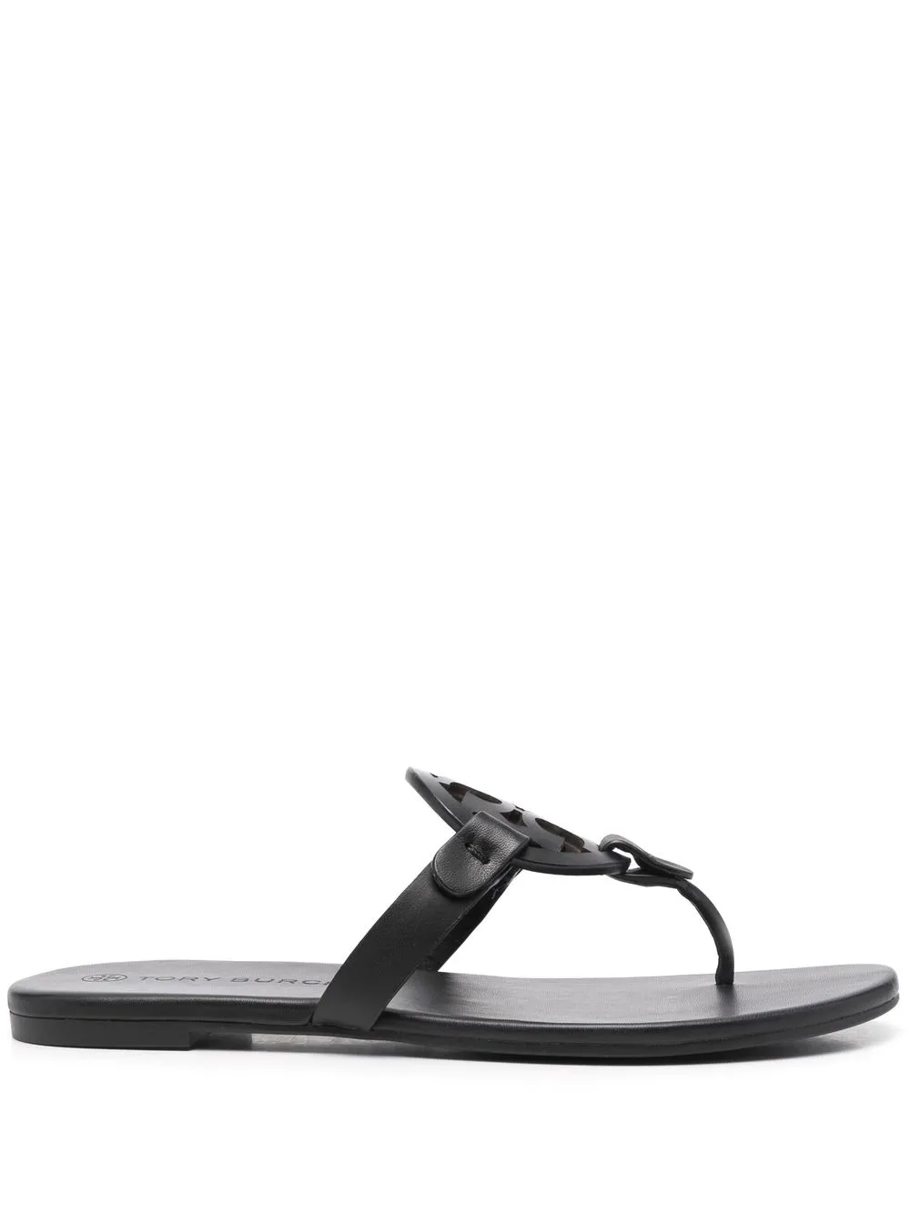 

Tory Burch Miller logo leather sandals - Black