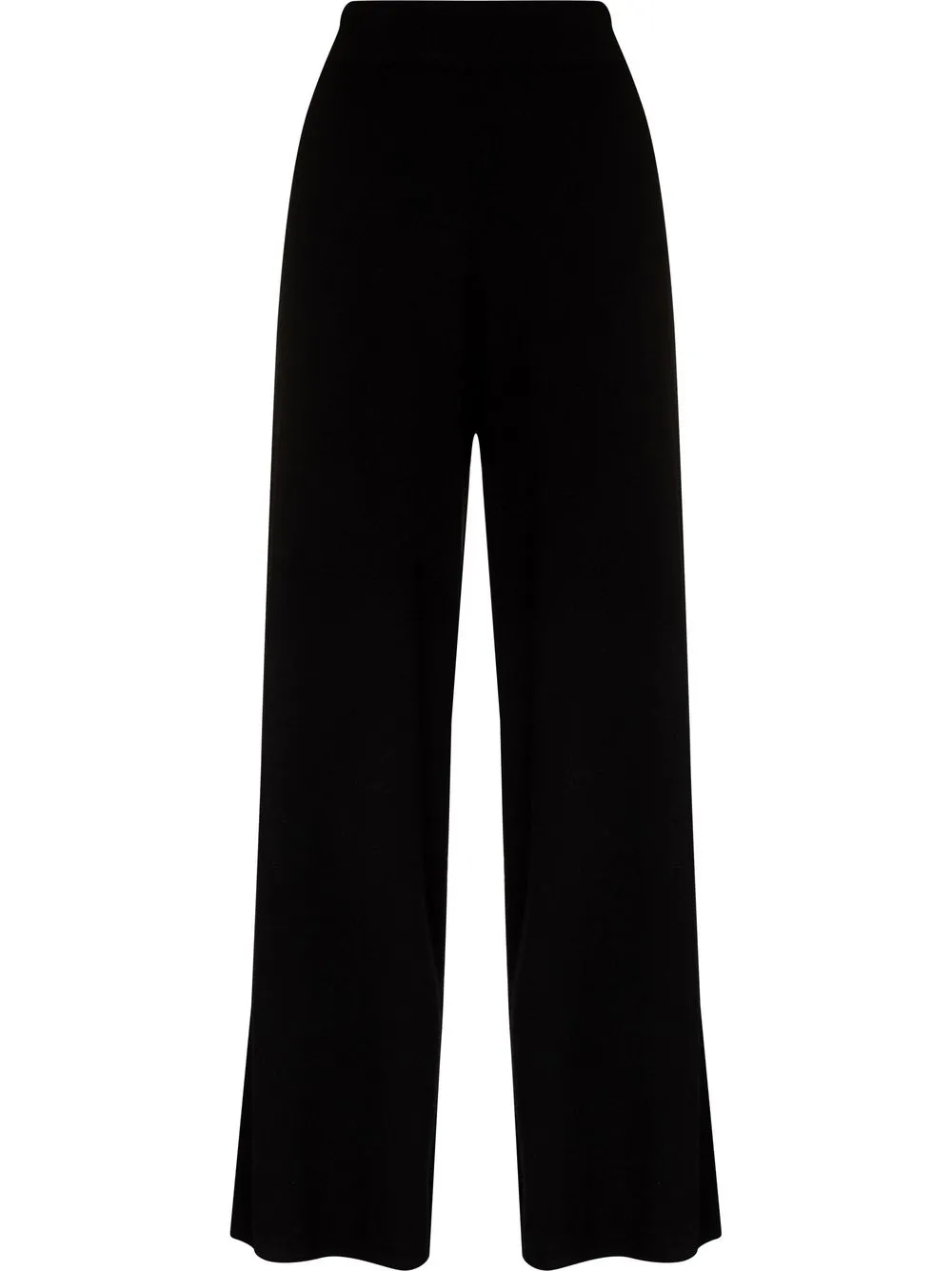 

St. Agni wide-leg cashmere knitted trousers - Black