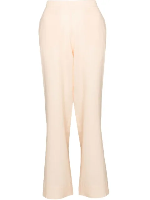 straight-leg organic linen trousers