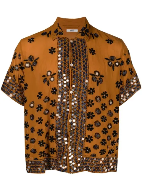 BODE Chunni embroidered cotton shirt