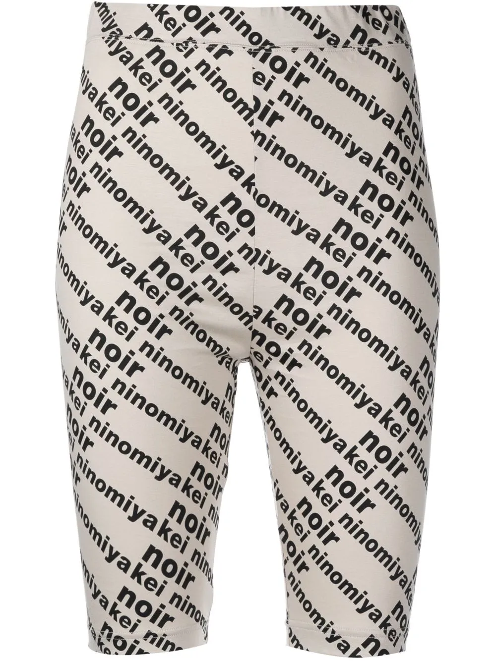 

Comme Des Garçons Noir Kei Ninomiya text-print bike shorts - Grey