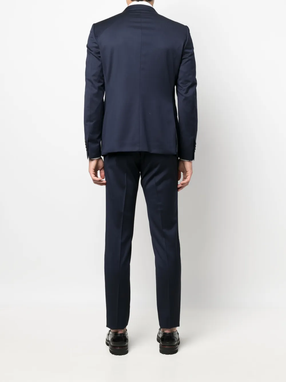 Tagliatore Slim-cut Two-piece Suit In Blau