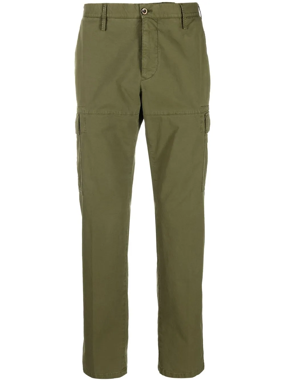 Pt Torino Slim-cut Cargo Chino Trousers In Grün | ModeSens