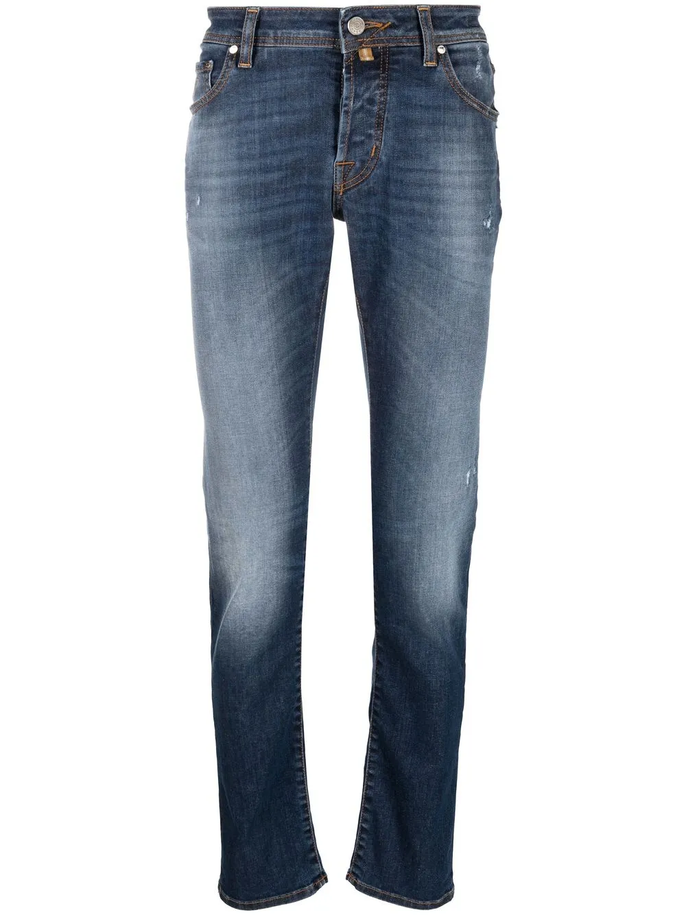 Jacob Cohen Low-rise Slim-cut Jeans In Blue