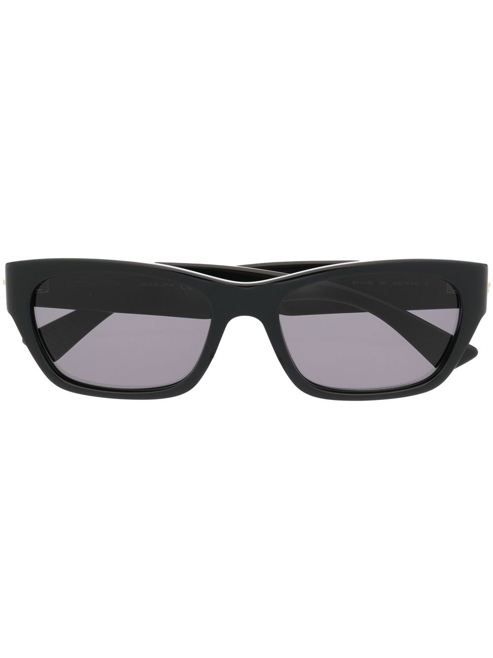 

Bottega Veneta Eyewear lentes de sol con armazón rectangular - Negro