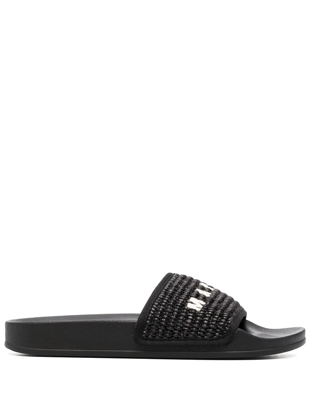 

Marni flip flops con logo estampado - Negro