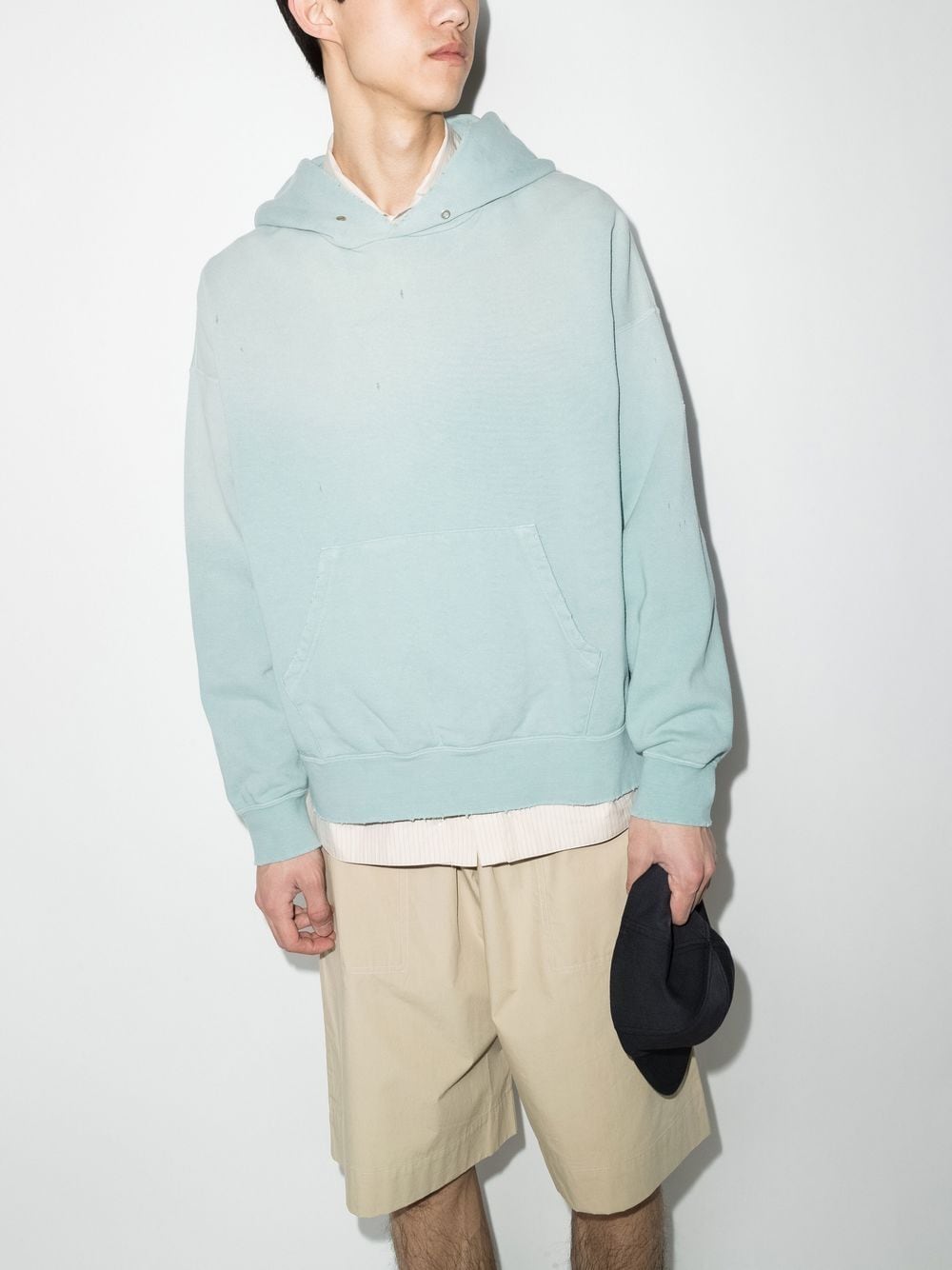 visvim Hoodie met ombré-effect - Blauw